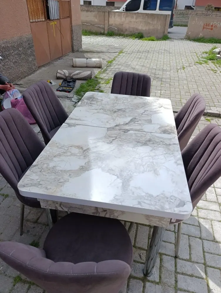 İkinci el mermer masa ve sandalye Niğde